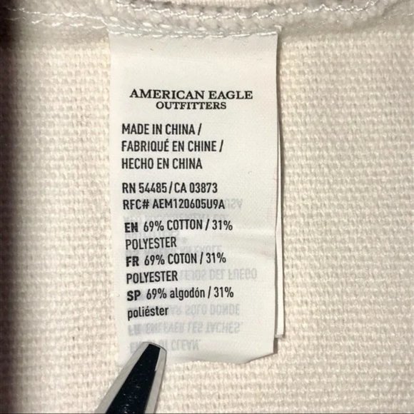 American Eagle Outfitters Ivory Canvas Tote Bag - Picture 12 of 12